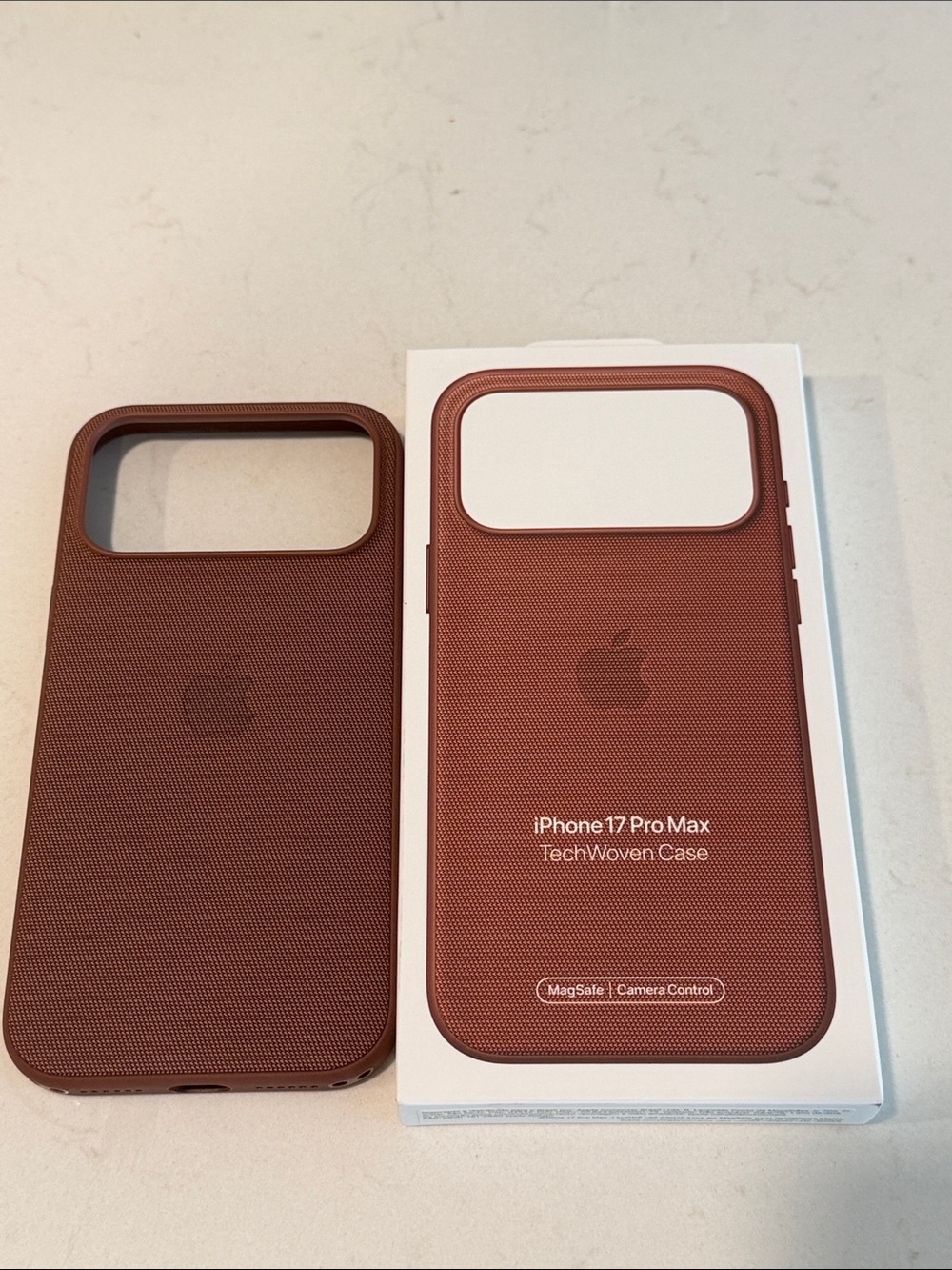Apple TechWoven iPhone 17 Pro Max Case - Sienna - Almost New